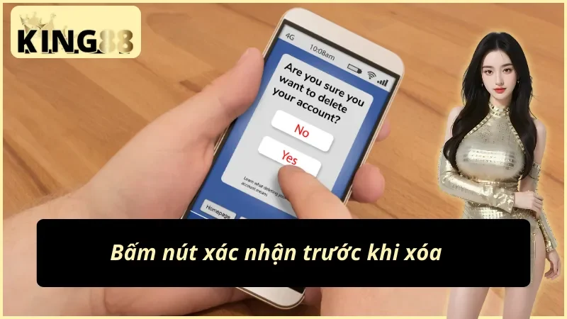 Hướng Dẫn Cách Xóa Tài Khoản King88 Chi Tiết, Thao Tác Đơn Giản 4 Bước xác nhận trong cách xóa tài khoản King88